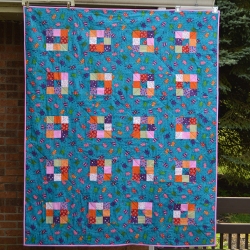 Modern Lily pad quilt tutorial, June 2015